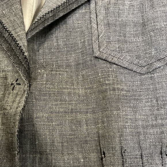 Womens Elie Tahari Grey Blazer & Pants Suit Set - Blazer Size 8, Pants Size 4 - Picture 13 of 16